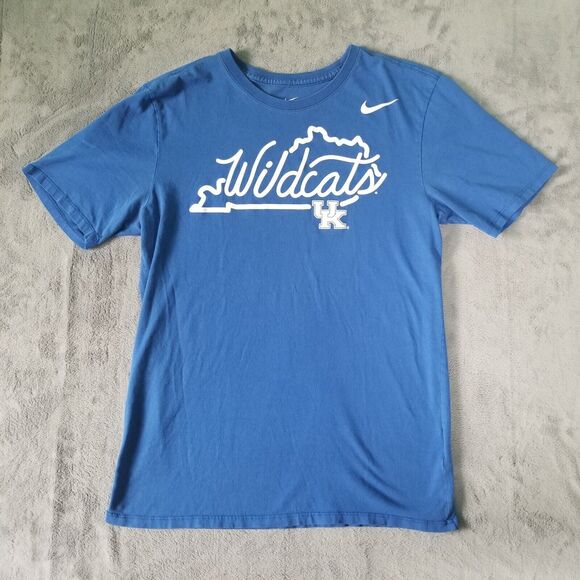 Kentucky Wildcats Tshirt Unisex Blue Size Medium The Nike Tee Script Logo - Picture 1 of 10
